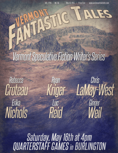 Vermont Fantastic Tales, Quarterstaff Games, Burlington, Vermont